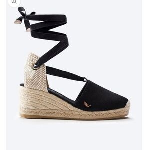 Viscata Barcelona Escala Canvas Espadrille Wedges NEW